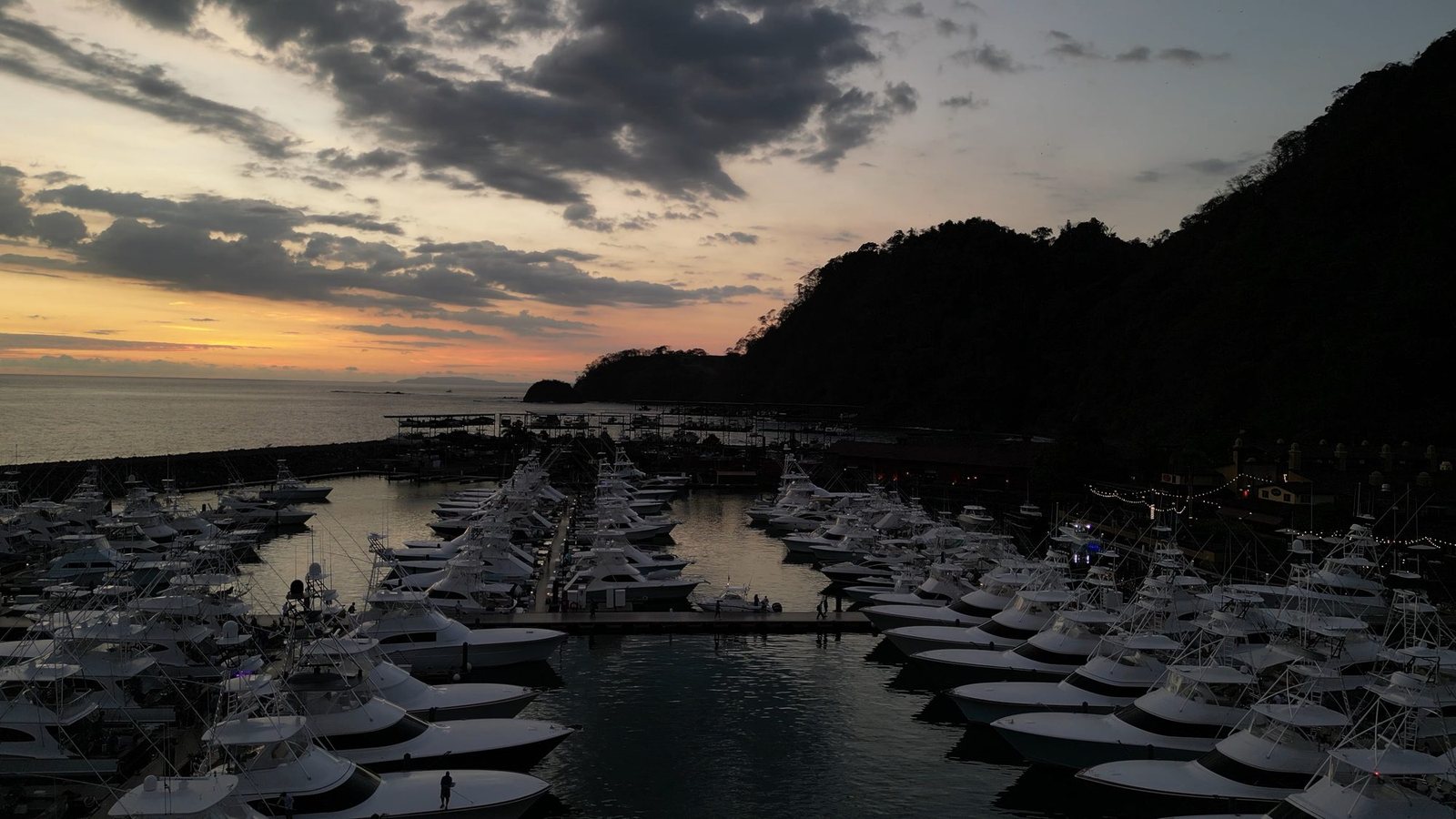 Los Suenos Marina at sunset, Costa Rica